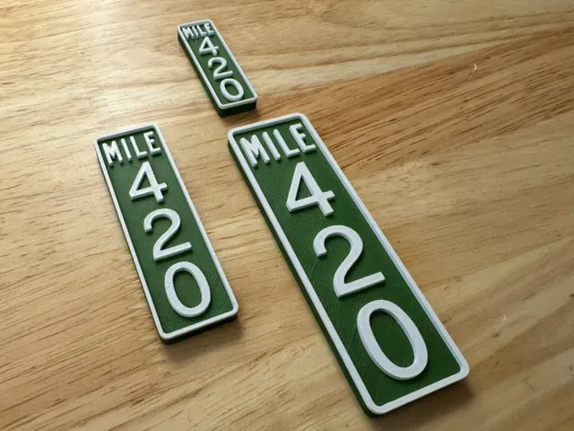 420 Mile Marker Road Sign - Fridge Magnet