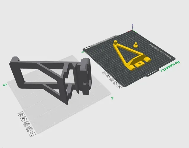 X2D/P2S AMS翻转增高架-TPU打印支架米桶防潮版本) — Фото 12 из 12