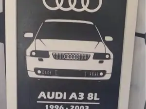 Audi A3 8L - 3D Framed Wall Art / HueForge