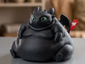 How to Train Your Dragon Fat Toothless