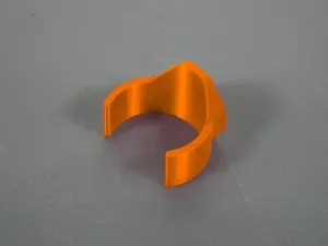 A clip to mount a 40 mm PVC pipe to a wall_no hole