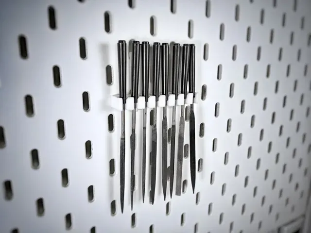 Needle file holder for Ikea Skadis - 8 slots — Image 5 of 5