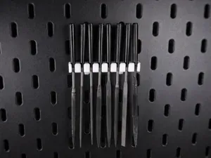 Needle file holder for Ikea Skadis - 8 slots