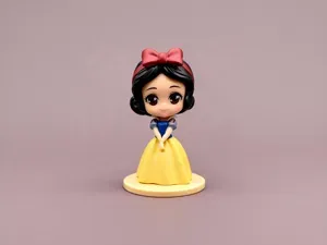 大眼白雪公主-迪士尼动画公主摆件女童涂色玩具
