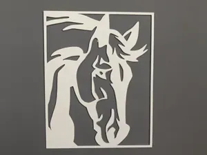 Horse wall art 2D
