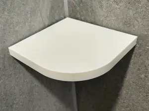 Round Floating Corner Shelf – Hidden Brackets