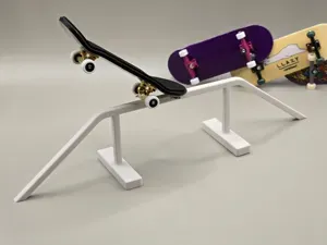 Ground Rail Fingerboard Trick Skate