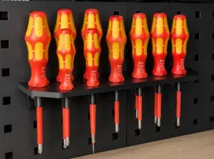 Pegboard holder for screwdriver 10x10