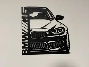 BMW_M6_Front_Wanddeko