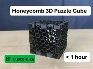 3D Puzzle Cube – Honeycomb Edition