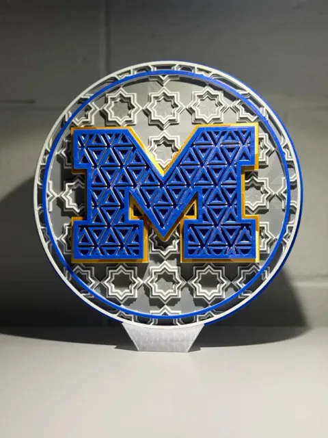 Michigan Wolverines Dimensional Mosaic — Image 2 of 5