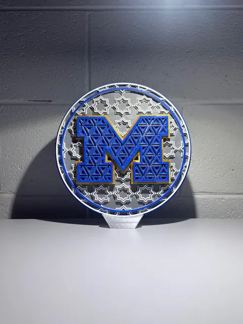 Michigan Wolverines Dimensional Mosaic — Image 3 of 5