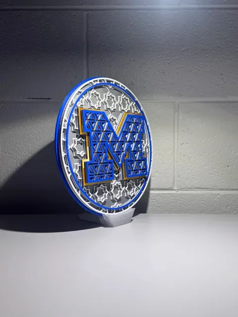 Michigan Wolverines Dimensional Mosaic — Image 5 of 5