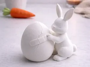 Osterhase repariert Ei | Osterdeko |