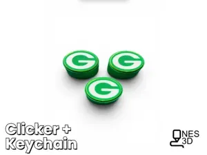 GB Packers Clicker + Keychain (v2)