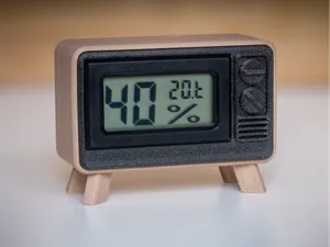 Thermometer Hygrometer stand - Retro TV