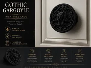 Gothic Gargoyle Cabinet Knob – Furniture Hardware