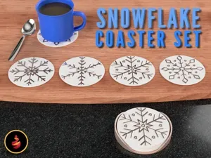 Snowflake Coaster Set