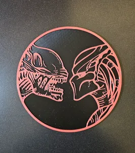 Alien vs Predator Logo Print Iconic Design