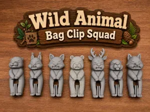 Wild Animal Bag Clip Squad