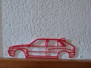 Lancia Delta HF Integrale - Wall Silhouette