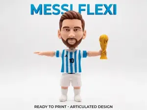 Messi Flexi Articulado ! Llavero de Leo Messi