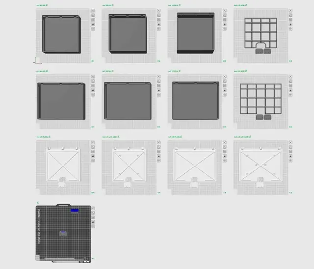 Gridfinity 4x (6U,9U &12U) Lidded Bins version 2.2 — Фото 3 из 6