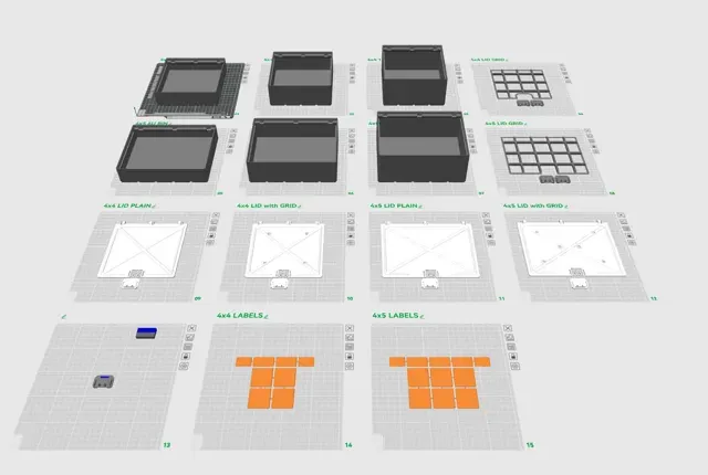 Gridfinity 4x (6U,9U &12U) Lidded Bins version 2.2 — Фото 5 из 6