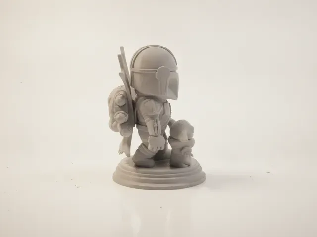 Chibi Mandalorian With Grogu From Star Wars Chibi — Image 4 of 7