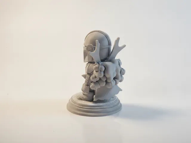 Chibi Mandalorian With Grogu From Star Wars Chibi — Image 7 of 7