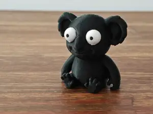Funny Cartoon Koala with Big Eyes