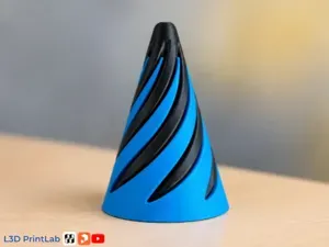 Spiral Fidget Cone By L3D PrintLab
