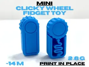 Mini Clicky Wheel Fidget Toy (Print in Place)