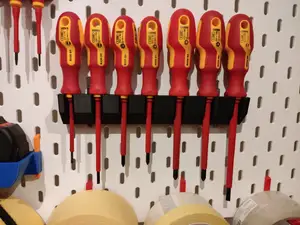 IKEA Skadis holder for electrician screwdrivers