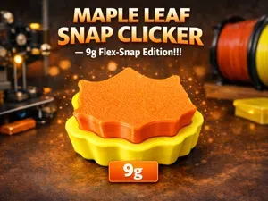 Maple Leaf Snap Clicker — 9g Flex‑Snap Edition!!!