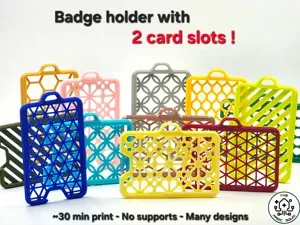 Dual ID Badge Holder