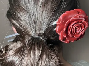 Elegant Rose Hair Pin - Floral Cosplay & Fashion