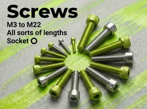 M3 - M22 Socket Screws (All Sorts of Lengths)