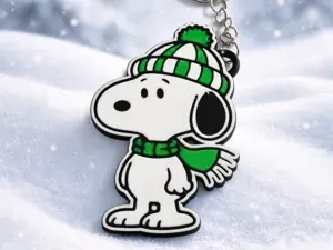 Winter vibes with Snoopy keychain