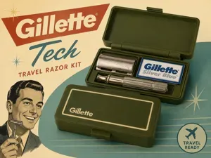 Gillette Tech Razor Travel Case