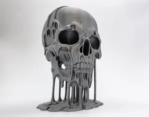 Floating Liquid Skull