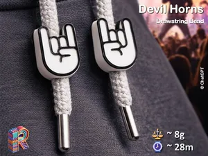 Rock the Fit – Devil Horns Drawstring Bead