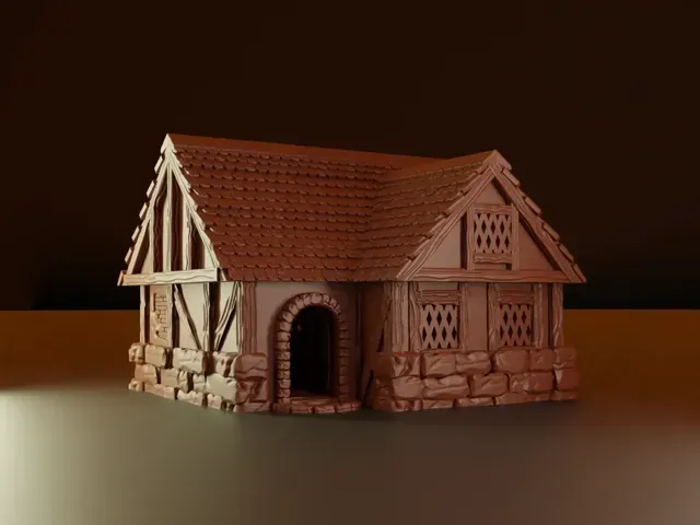 Fantasy commoner house - DND wargaming terrain — Фото 2 из 3
