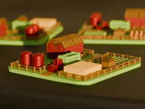 Mini Farm Diorama - Modular