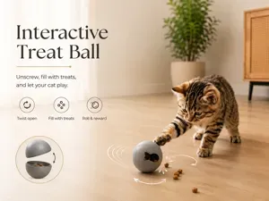cat toy, treat ball, interactive toy