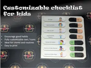 Checklist personnalisable pour enfants