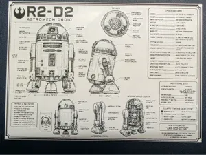 R2-D2 Droid Blueprint Art -Cross-Section Edition
