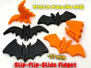 Halloween Bats Slider + Flip Fidget