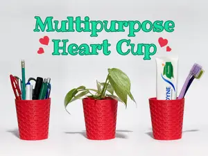 Multipurpose Heart Cup / Plant Pot Planter
