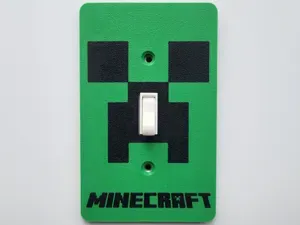Minecraft Creeper Light Switch Cover